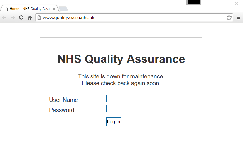 NHS Quality Assurance Hacked