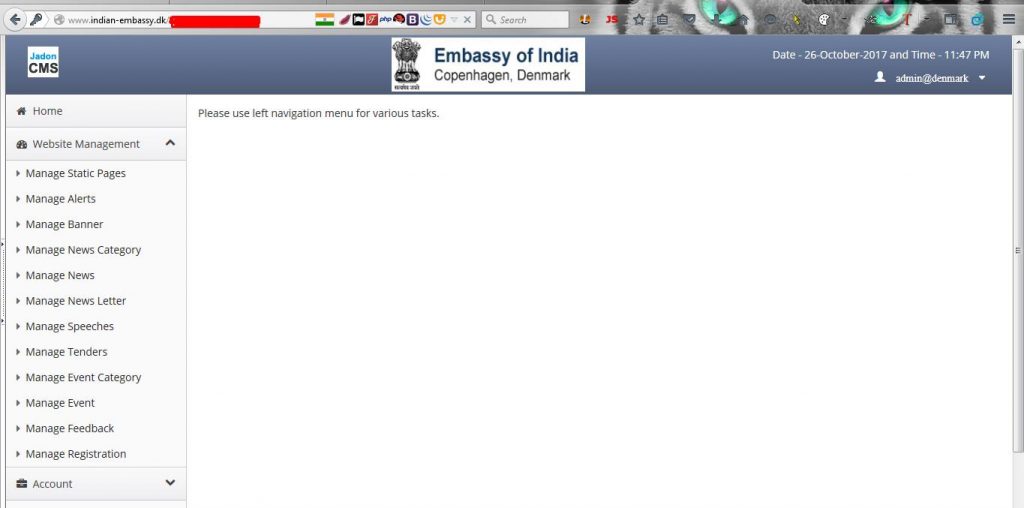 Indian Embassy Denmark Hacked