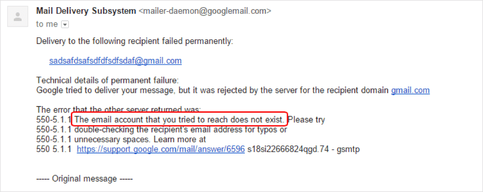 550 recipient. Email does not exist. Does not exist перевод. Not exist перевод. Email Bounced back.