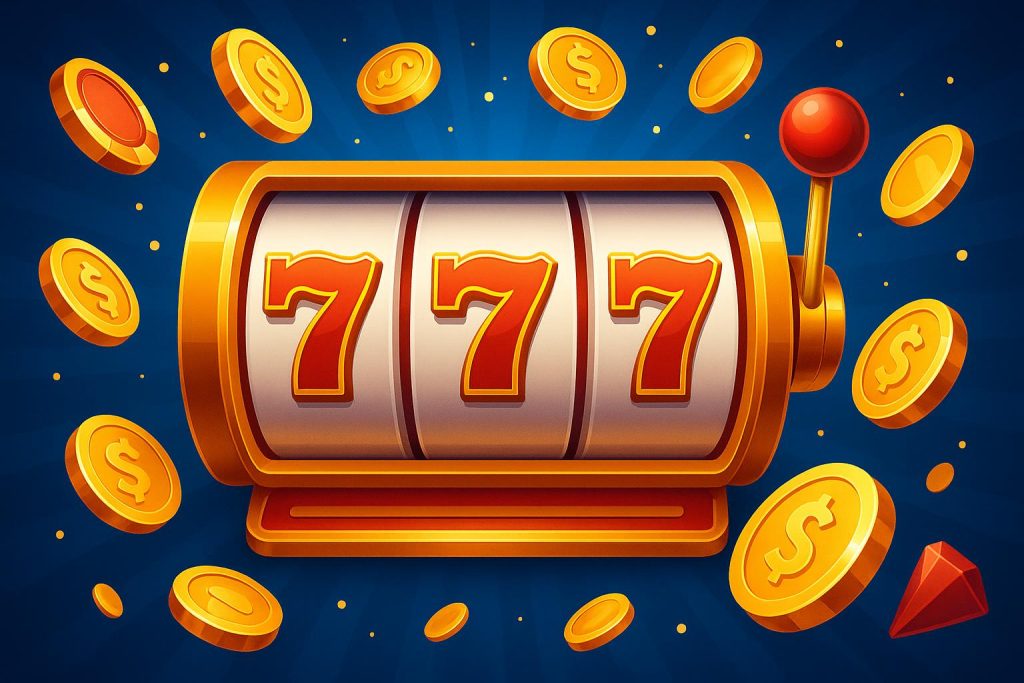 Colorful online slot machine reels and winning symbols highlighting strategies for extended win streaks