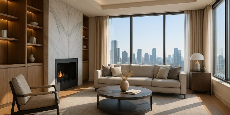 Modern luxury condo interior with stylish furnishings, showcasing enhanced resale value features