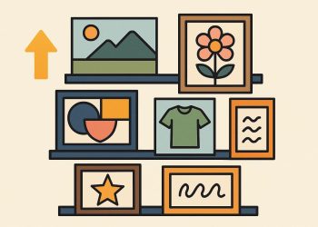 Organizing beginner-friendly collection display with labeled items and creative storage solutions