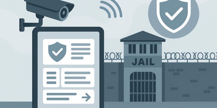 JailCore digital dashboard monitoring correctional facility security and operations