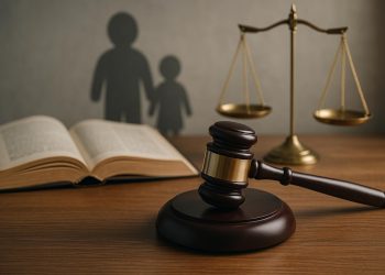 Gavel and legal documents symbolizing Judge Jessica Recksiedler's decisions in family law cases