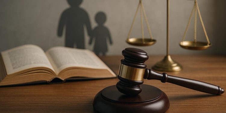 Gavel and legal documents symbolizing Judge Jessica Recksiedler's decisions in family law cases