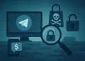 Telegram chat interface displaying fraud alerts and scam warnings for online marketplace activity