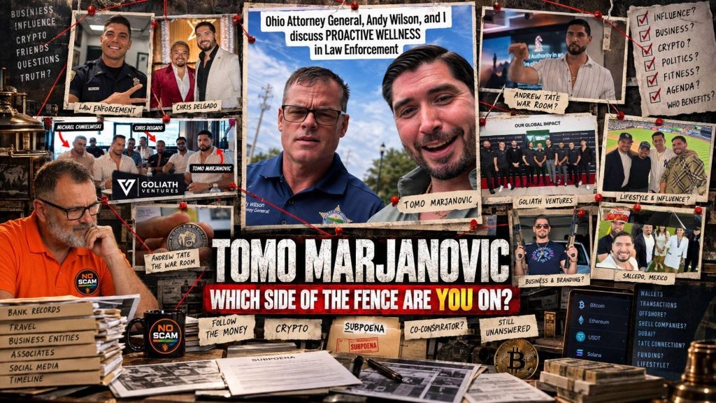 Image 1 of Tomo Marjanovic: Goliath Ventures, Andrew Tate & Ohio AG Wilson Update