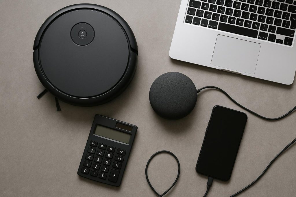 Automated tools and smart devices simplifying repetitive office tasks and boosting productivity